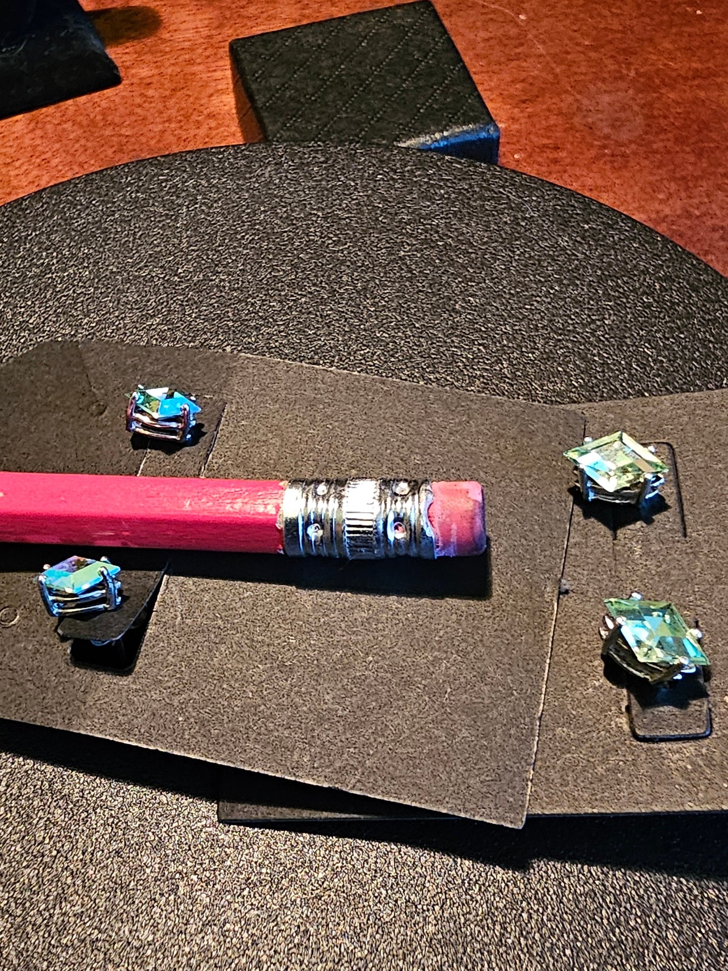 Uranium Glass Earrings in new Sterling Silver with Vintage Kite cut Uranium Glass stones, glows under black/UV light