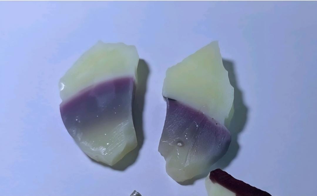 Uranium Glass Adjustable ring Unisex with 23x18 mm vintage Uranium glass Cabochon cut opal colored Oval stone that glows under black/UV ligh