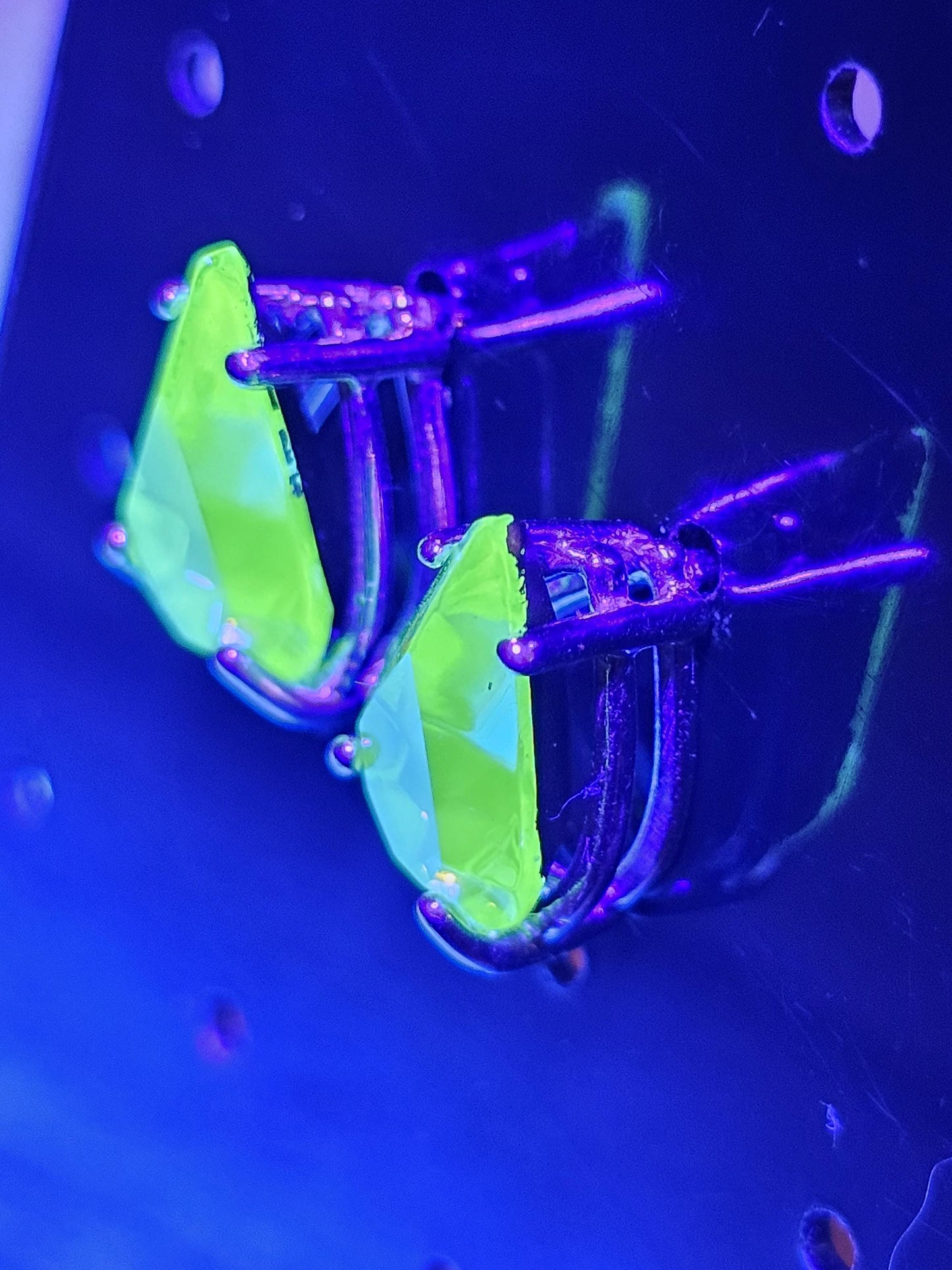 Uranium Glass Pear cut Pendant and Earrings new Sterling Silver with vintage Uranium glass 13x8 mm stones that glow under black/UV light
