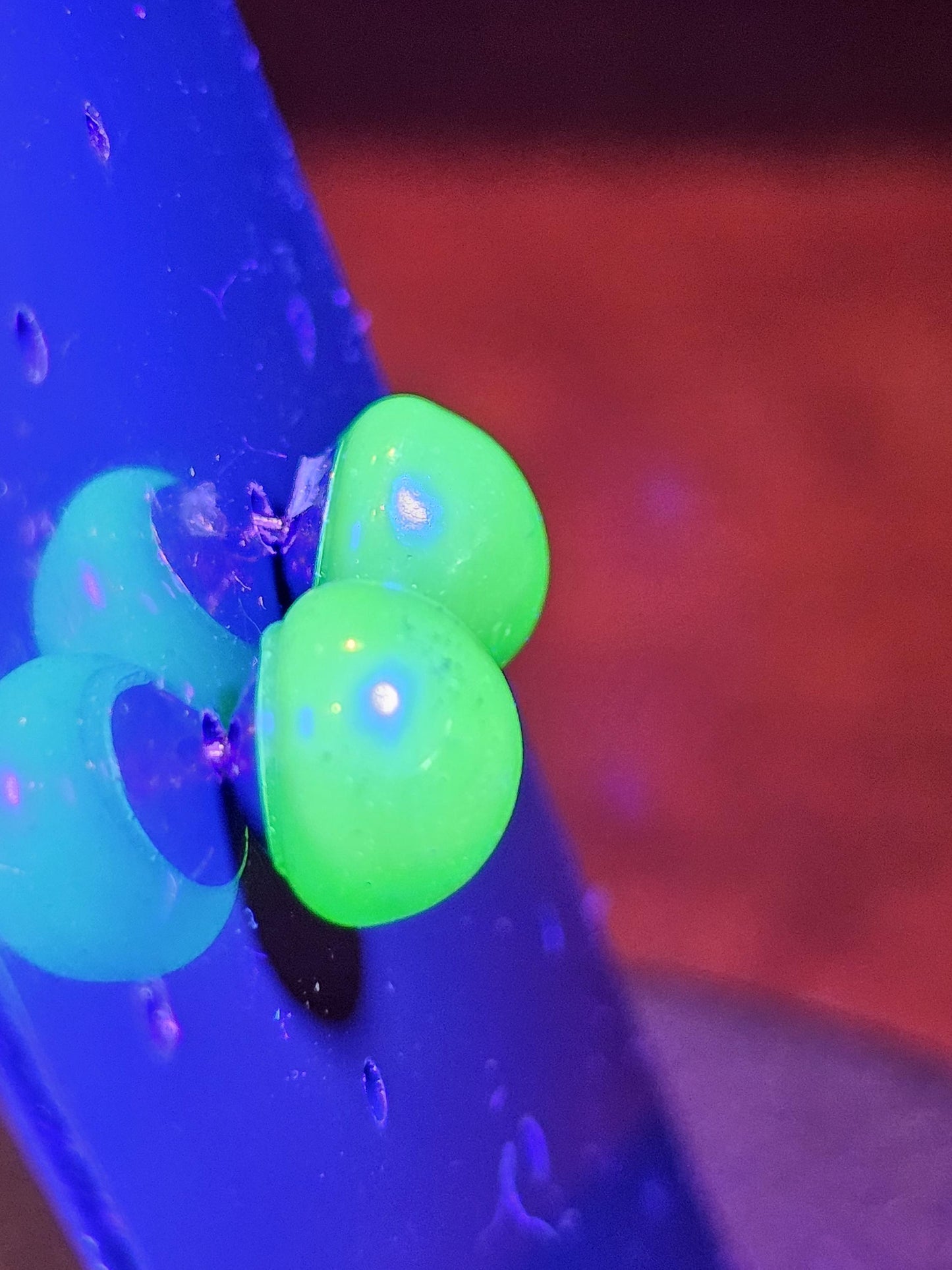 Uranium Glass Earrings in new Sterling Silver with Vintage Dark Green 9 mm round cut Uranium Glass stones, that glow under black/UV light
