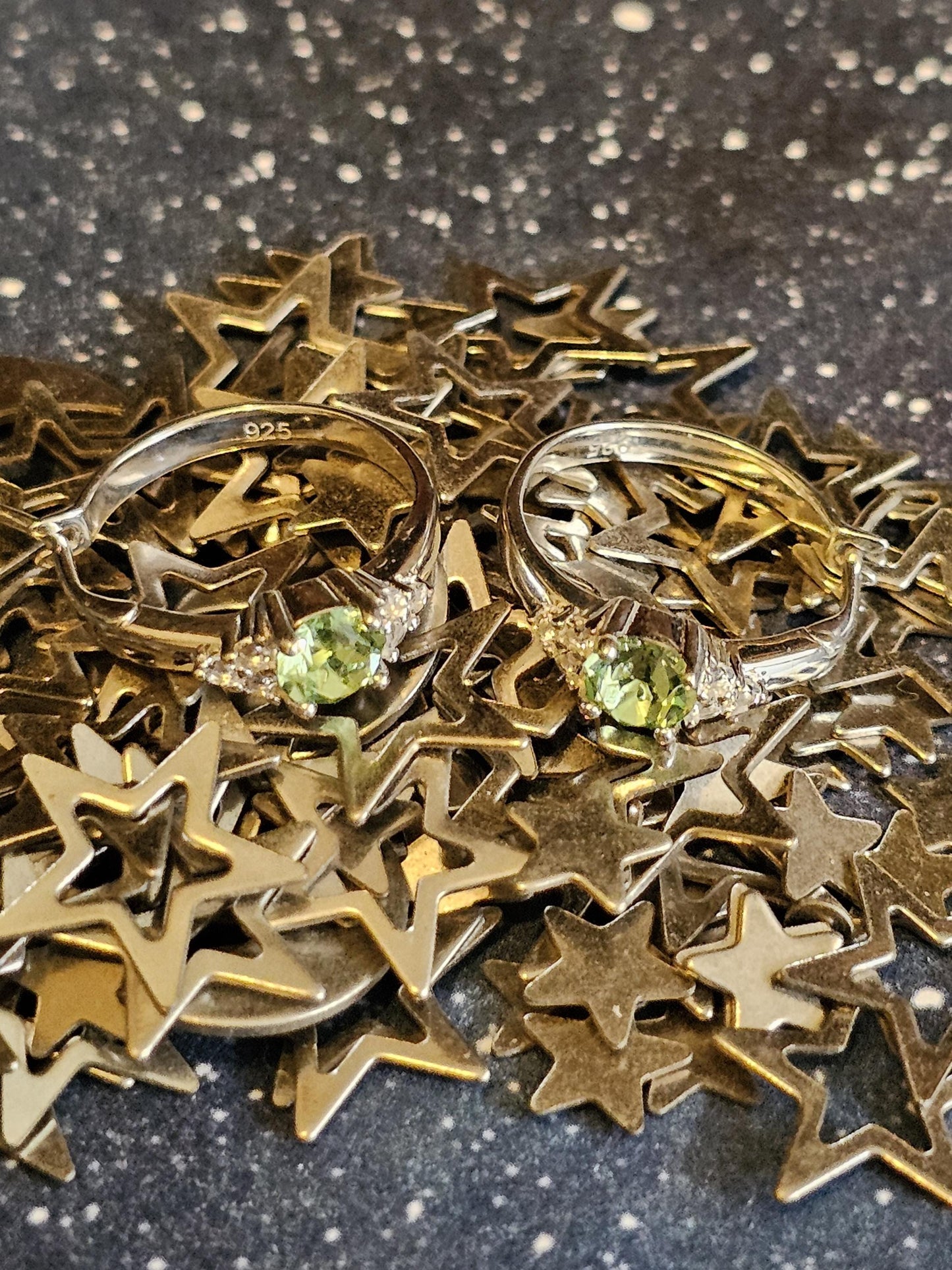 Uranium Glass Earrings in new Sterling Silver Leverback hoop style with Vintage 5 mm RD Uranium Glass stones, that glow under black/UV light