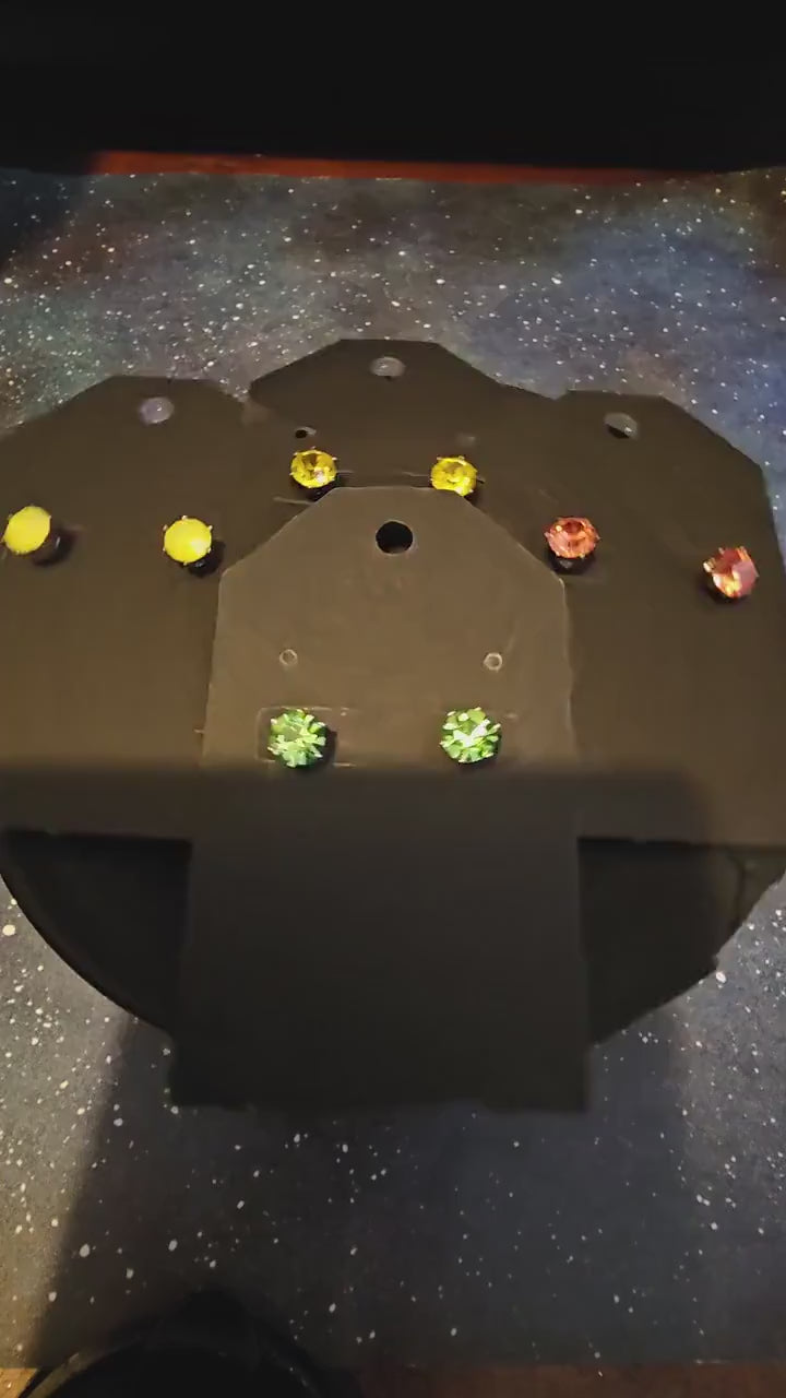 Uranium Glass Earrings in Sterling Silver with large Vintage Uranium Glass stones, Green Yellow or the rare Pink glows under black/UV light